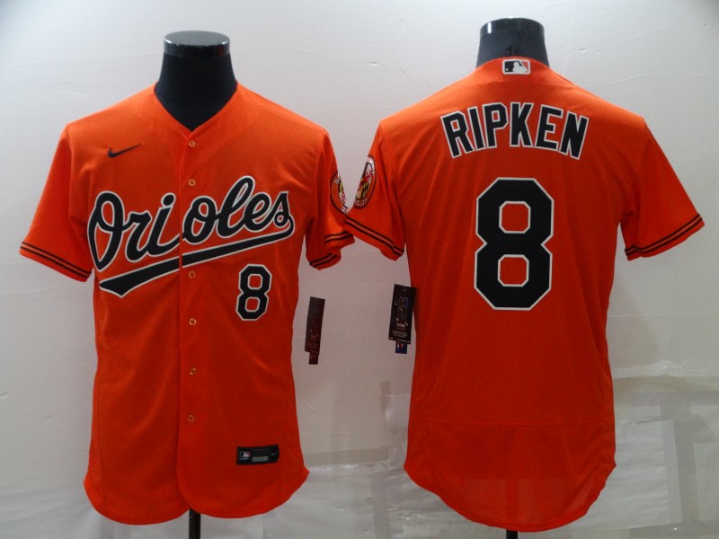 2021 Men Baltimore Orioles #8 Ripken Orange Nike elite MLB Jerseys->baltimore orioles->MLB Jersey